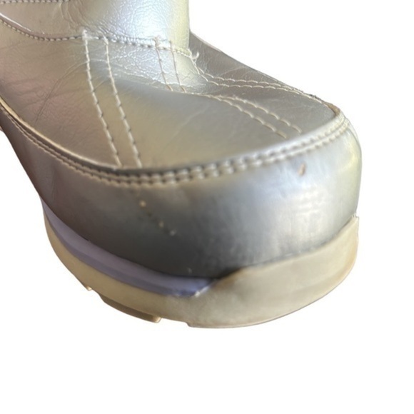 LANDS’ END THERMOLITE INSULATED WATERPROOF SNOW BOOTS SILVER AND PURPLE SZ 3 - Picture 12 of 12